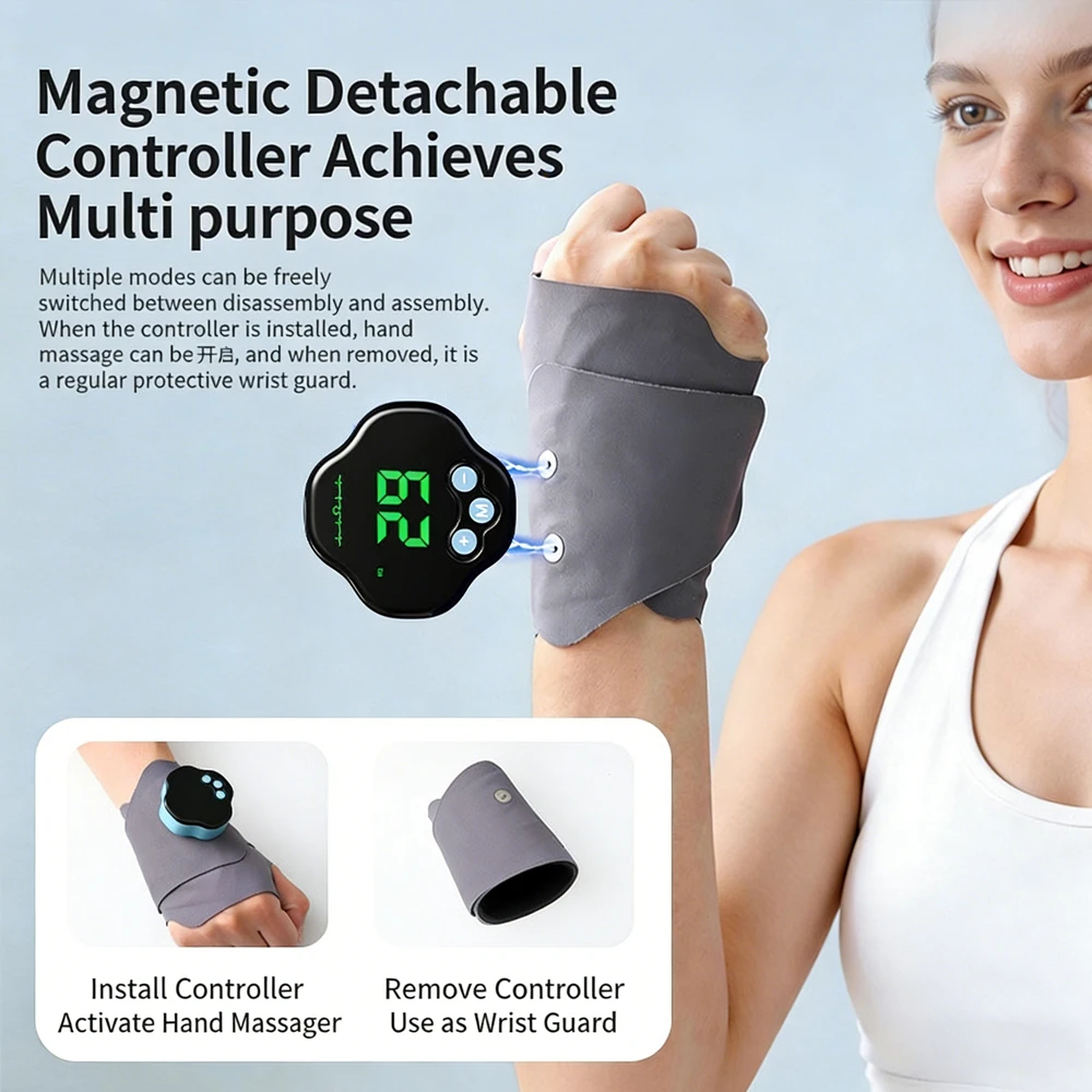 Wrist Wrap Support - เครื่องนวดมือไฟฟ้า 29 ระดับ EMS ไมโครเคอร์เรนท์ ไร้สาย