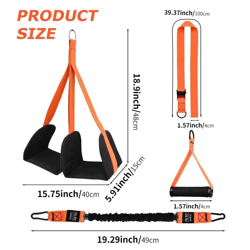 Pull Up Assist Band - ชุดสายรัดช่วยดึงข้อสำหรับออกกำลังกาย ช่วยฝึกดึงข้อสำหรับผู้ชายและผู้หญิง ใช้สำหรับการฝึกแขวนตัว ออกกำลังกายแบบดึงข้อ และยืดกล้ามเนื้อ