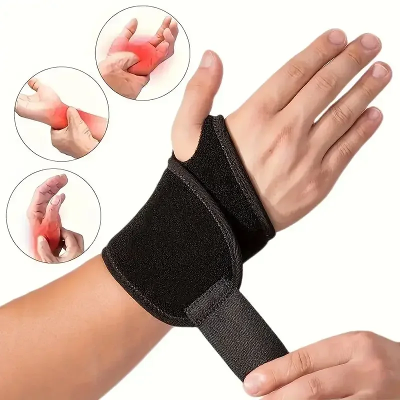 Wrist Wrap Support - ที่รัดข้อมือแบบปรับได้ เหมาะสำหรับผู้หญิงและผู้ชาย สายรัดพยุงข้อมือ ที่รัดข้อมือสำหรับโรคอุโมงค์ข้อมือ เหมาะสำหรับออกกำลังกาย ใช้ได้ทั้งมือขวาและมือซ้าย