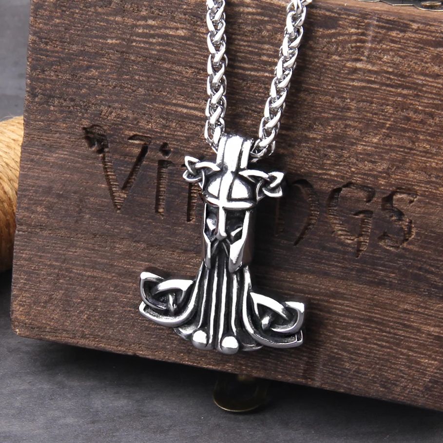 Battle Rope Anchor - นอร์สไวกิ้ง Thor's Hammer Mjolnir สแกนดิเนเวียน Rune