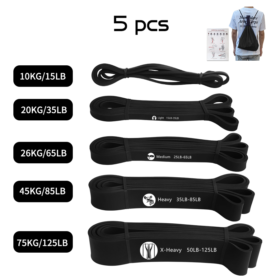 Pull Up Assist Band - ยางยืดออกกำลังกายสำหรับกีฬา ช่วยดึงข้อ ยืดหยุ่นสูง ทนทาน ใช้สำหรับออกกำลังกาย พิลาทิส
