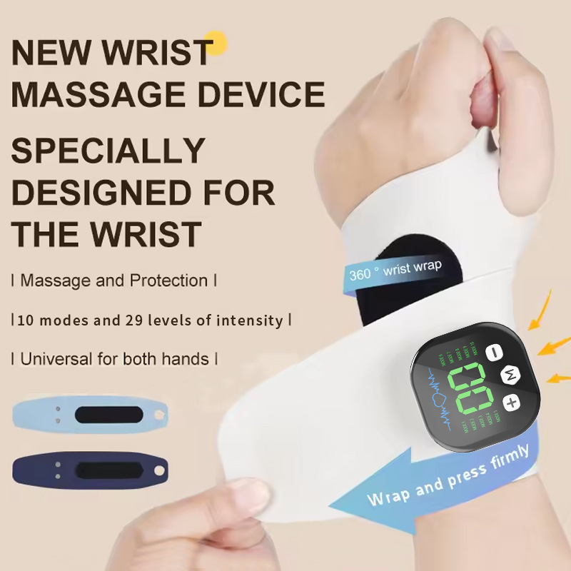 Wrist Wrap Support - เครื่องนวดมือไฟฟ้า EMS ไมโครเคอร์เรนท์ไร้สาย 10 โหมดการสั่นสะเทือน 29