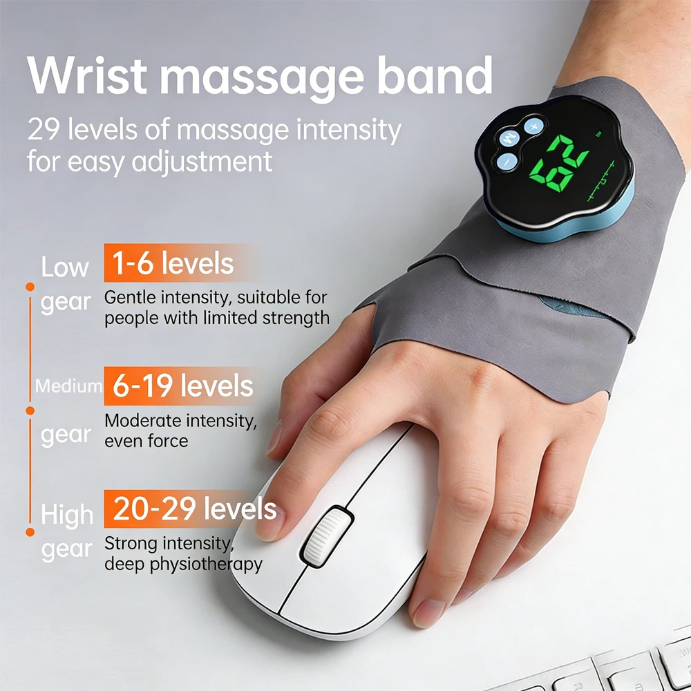 เครื่องนวดมือไฟฟ้า 29 ระดับ EM - Wrist Wrap Support บทวิจารณ์และราคา